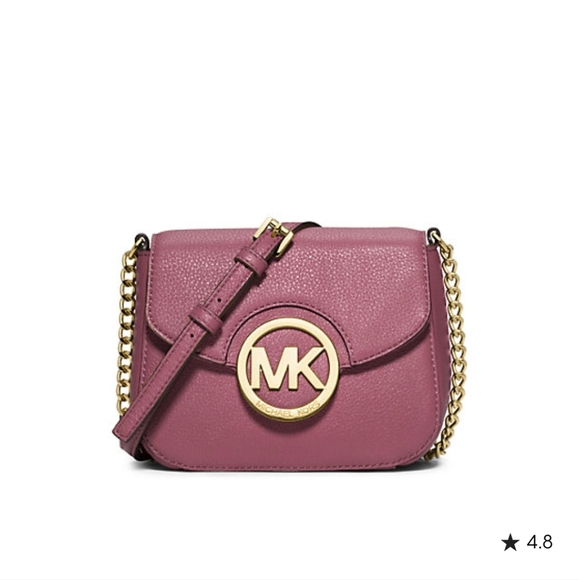 Michael Kors Fulton Pink Small Crossbody Bag - Picture 1 of 11